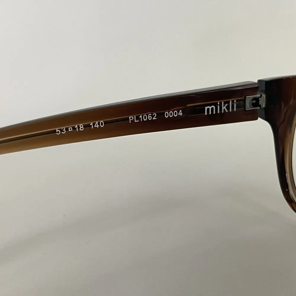 STARCK Eyes Mikli PL1062 0004 Biocity Brown Eyeglass Frames 53-18 143 Japan